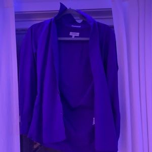 Purple collared long sleeve shirt